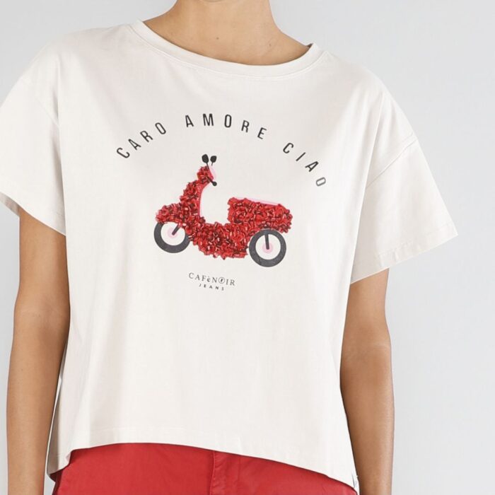 t-shirt "caro amore ciao"