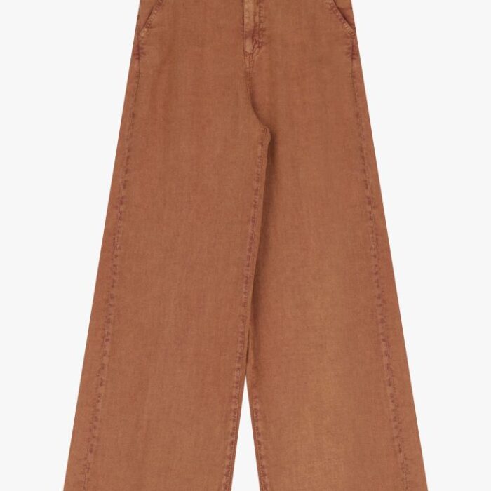 Pantalone gamba larga monocromatico