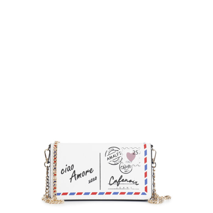 Pochette con stampa multicolor