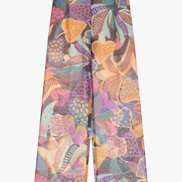Pantalone largo fantasia
